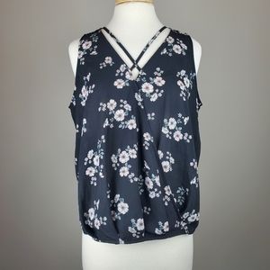 Grayson/Threads Floral Wrap Sleeveless Top